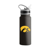 Iowa 25oz Campus Color Letterman Stainless Single Wall Flip Top Bottle - Logo Brands - Flyclothing LLC