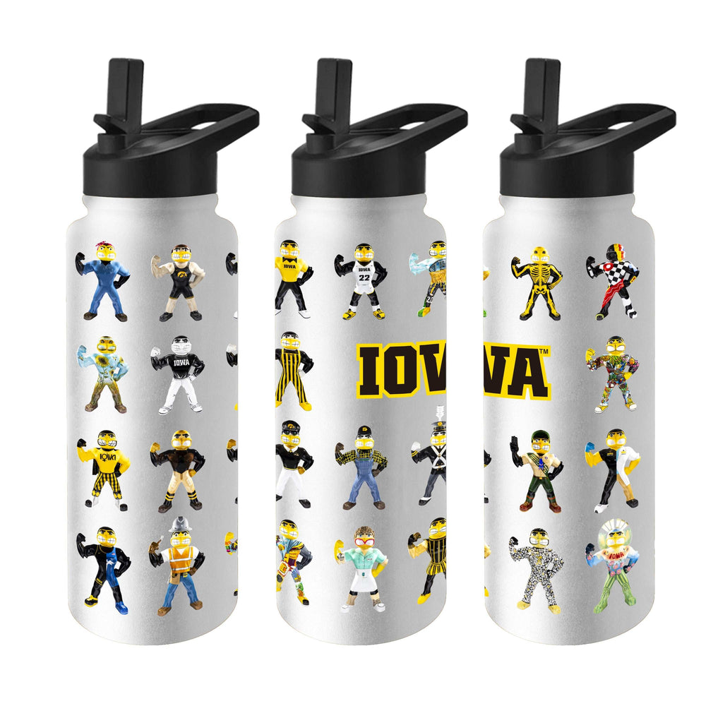Iowa 34oz Multiple Herkys Quencher Bottle - Logo Brands - Flyclothing LLC