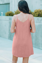 V-Neck Mini Cami Dress
