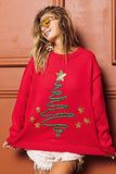BiBi Sequin Star Tinsel Christmas Sweater - Trendsi - Flyclothing LLC