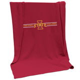 IA State Campus Colors Sweatshirt Blanket (Screened) - Logo Brands - Flyclothing LLC