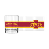 Iowa State 14oz Stripe Rocks Glass - Logo Brands - Flyclothing LLC