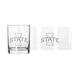Iowa State 14oz Frost Rocks Glass - Logo Brands - Flyclothing LLC