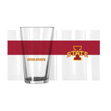 Iowa State 16oz Colorblock Pint Glass - Logo Brands - Flyclothing LLC