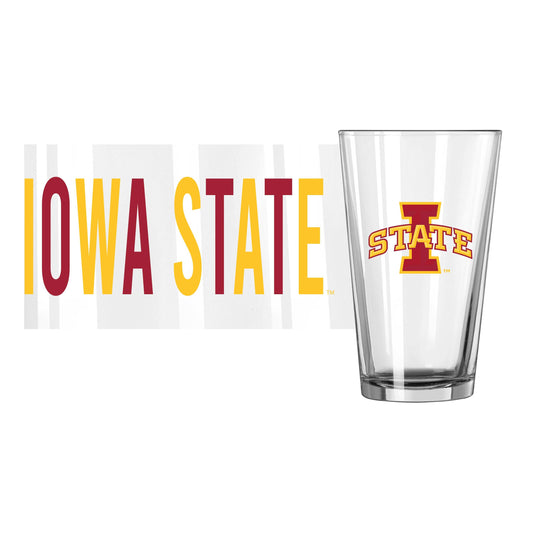 Iowa State 16oz Overtime Pint Glass - Logo Brands - Flyclothing LLC