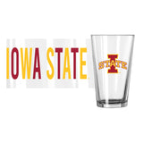 Iowa State 16oz Overtime Pint Glass - Logo Brands - Flyclothing LLC