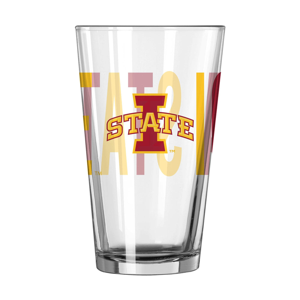 Iowa State 16oz Overtime Pint Glass - Logo Brands - Flyclothing LLC