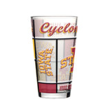 Iowa State 16oz Quilted Stained Pint Glass - Logo Brands - Flyclothing LLC
