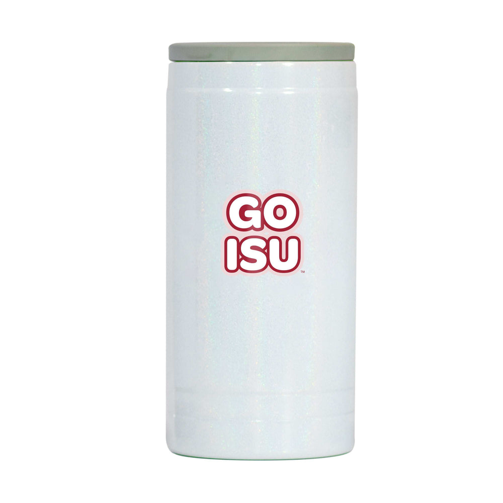 Iowa State 12oz Bubble Iridescent Slim Coolie - Logo Brands - Flyclothing LLC