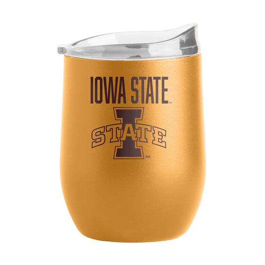 Iowa State 16oz Huddle Powder Coat Curved Beverage - Logo Brands - Flyclothing LLC