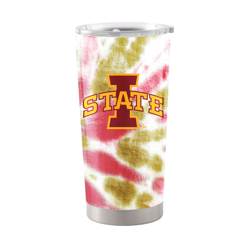 Iowa State 20oz Tie Dye Stainless Steel Tumbler - Logo Brands - Flyclothing LLC