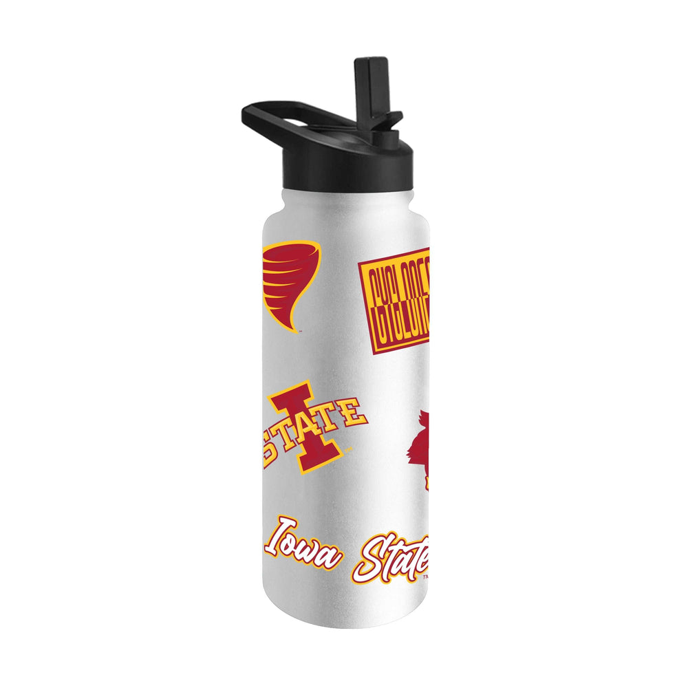 Iowa State 34oz White Dreamweave Quencher Bottle - Logo Brands - Flyclothing LLC