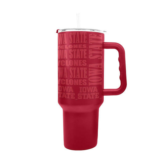 Iowa State 40oz Replay Powder Coat Tumbler - Logo Brands - Flyclothing LLC