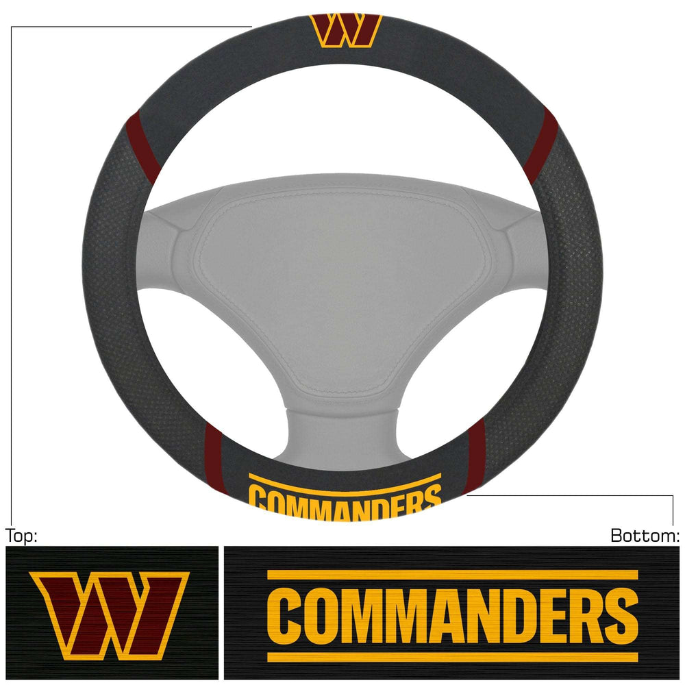 Washington Commanders Embroidered Steering Wheel Cover - Washington Commanders - Flyclothing LLC
