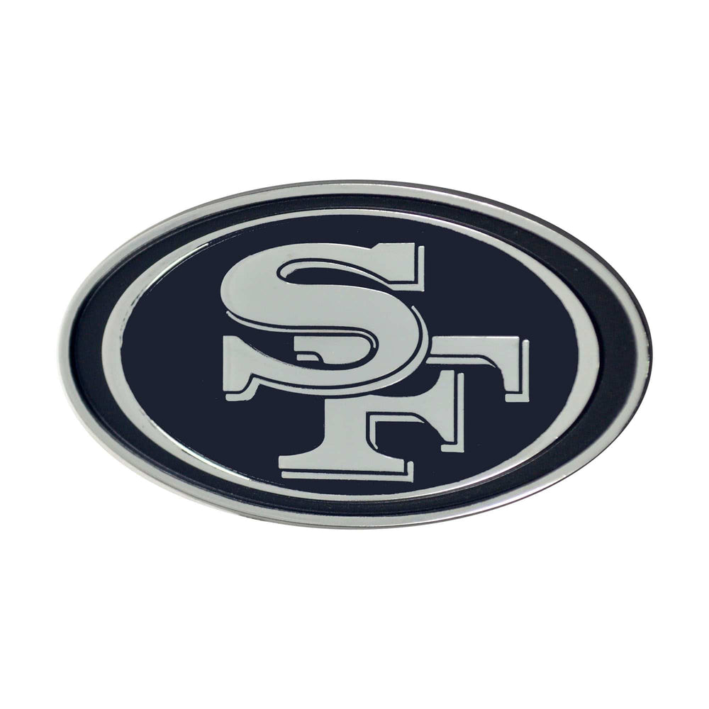 San Francisco 49ers 3D Chrome Metal Emblem - San Francisco 49ers - Flyclothing LLC