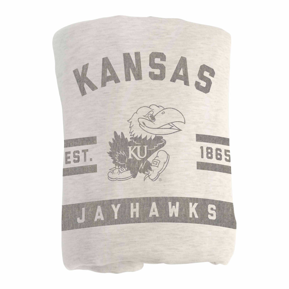 Kansas Sublimated Sweatshirt Blanket - Logo Brands - Flyclothing LLC