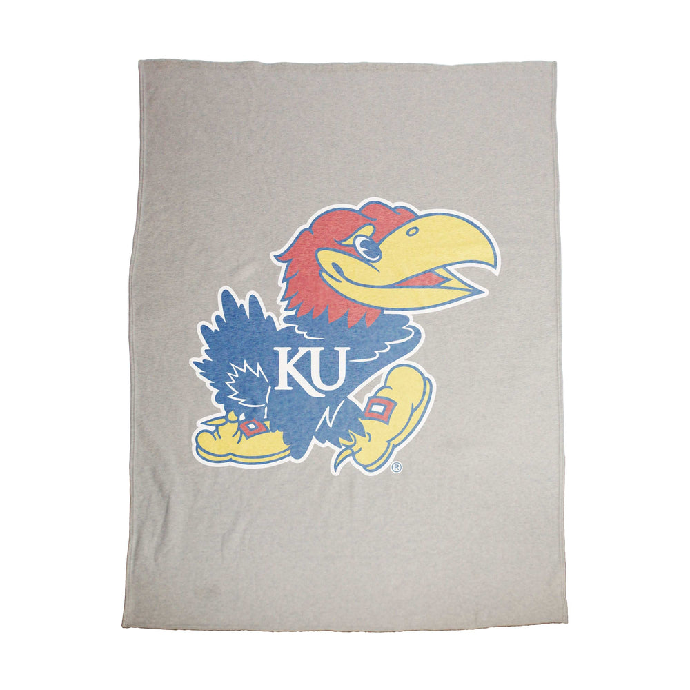 Kansas Oversized Logo Sublimated Sweatshirt Blanket - Logo Brands - Flyclothing LLC