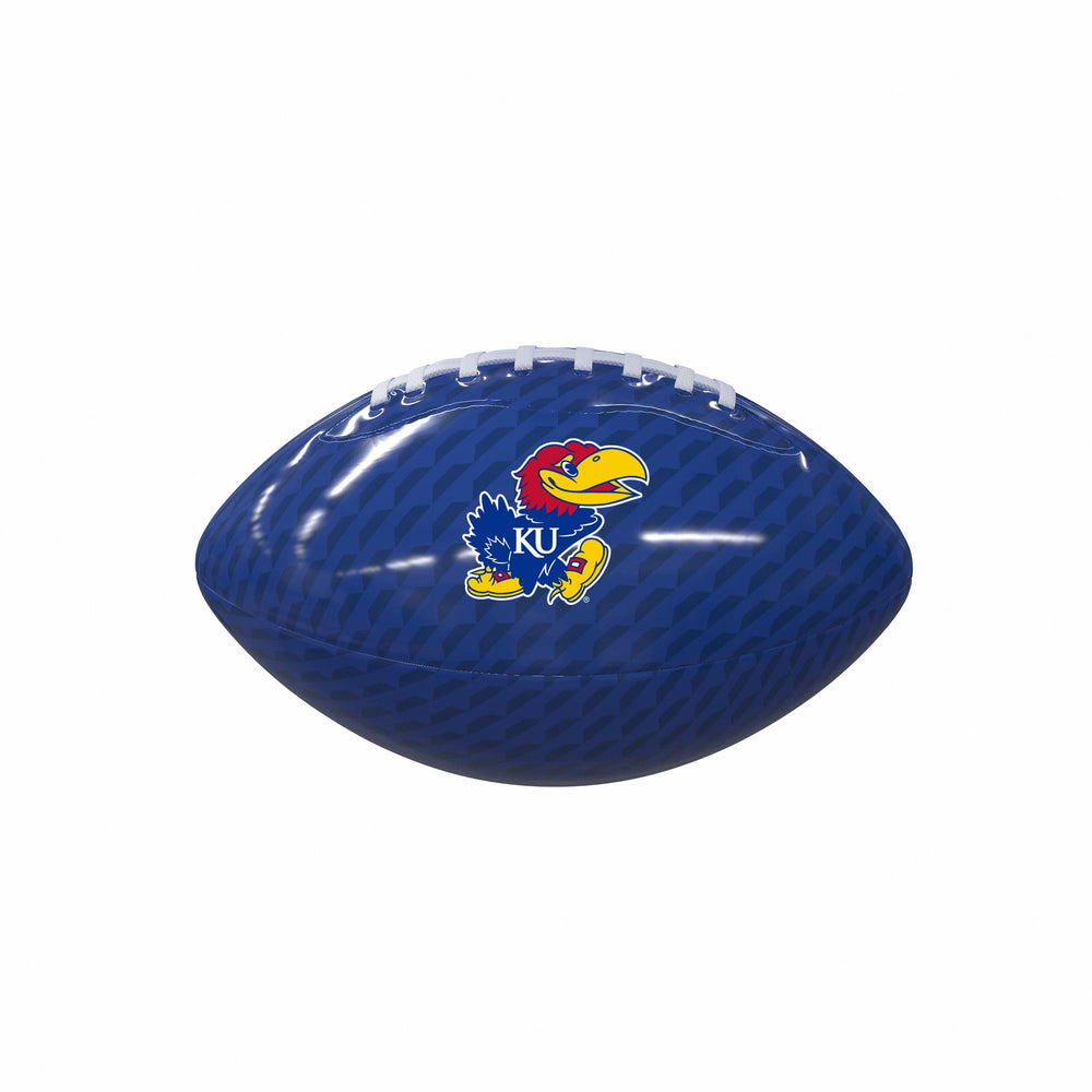 Kansas Carbon Fiber Mini-Size Glossy Football - Logo Brands - Flyclothing LLC