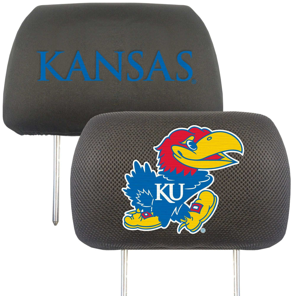 University of Kansas Head Rest Cover - Logo Brands - Flyclothing LLC