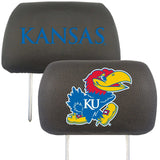 University of Kansas Head Rest Cover - Logo Brands - Flyclothing LLC