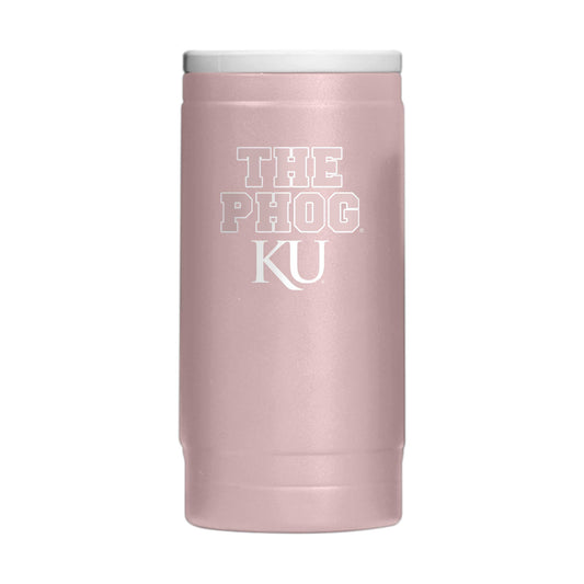 Kansas 12oz Stencil Powdercoat SlimCan Coolie - Logo Brands - Flyclothing LLC