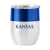 Kansas 16oz Colorblock Stainless Curved Beverage - Logo Brands - Flyclothing LLC
