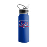 Kansas 25oz Campus Color Letterman Stainless Single Wall Flip Top Bottle - Logo Brands - Flyclothing LLC