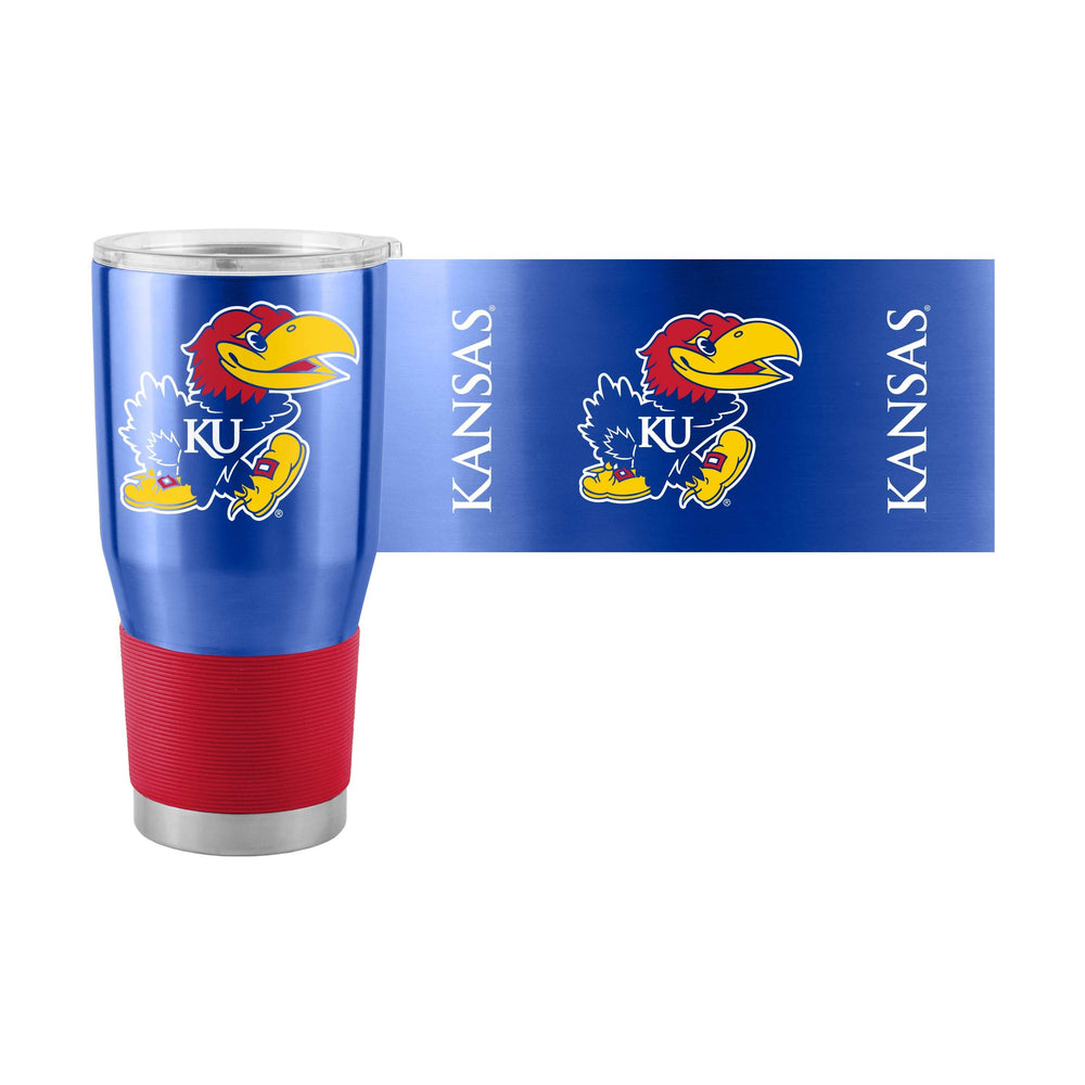 Kansas Alt Sleeve 30oz Gameday Stainless Tumbler - Logo Brands - Flyclothing LLC
