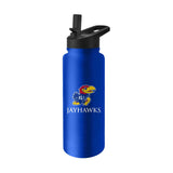 Kansas 34oz Campus Color Stainless Quencher Bottle - Logo Brands - Flyclothing LLC