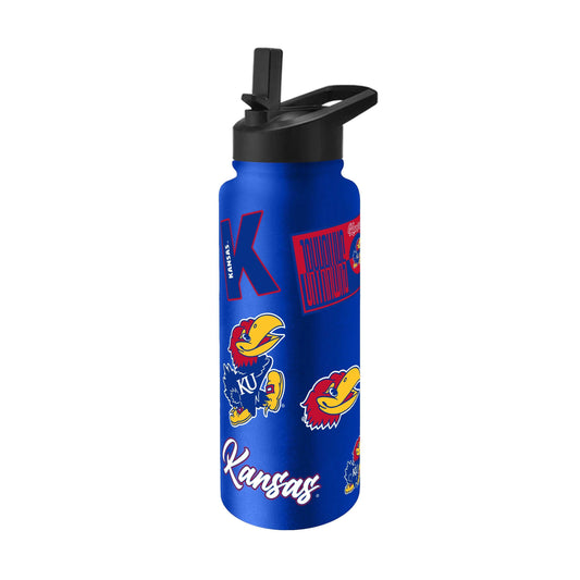 Kansas 34oz Dreamweave Quencher Bottle - Logo Brands - Flyclothing LLC
