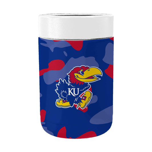 Kansas Camo Powder Coat Coolie - Logo Brands - Flyclothing LLC