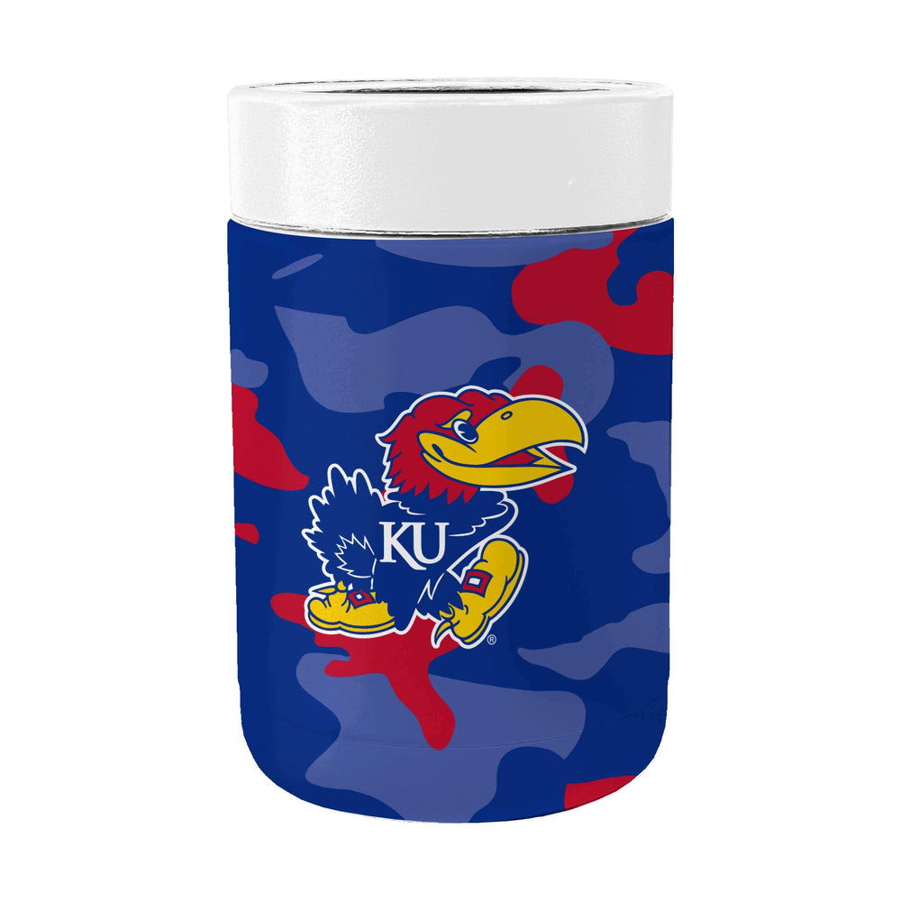Kansas Camo Powder Coat Coolie - Logo Brands - Flyclothing LLC