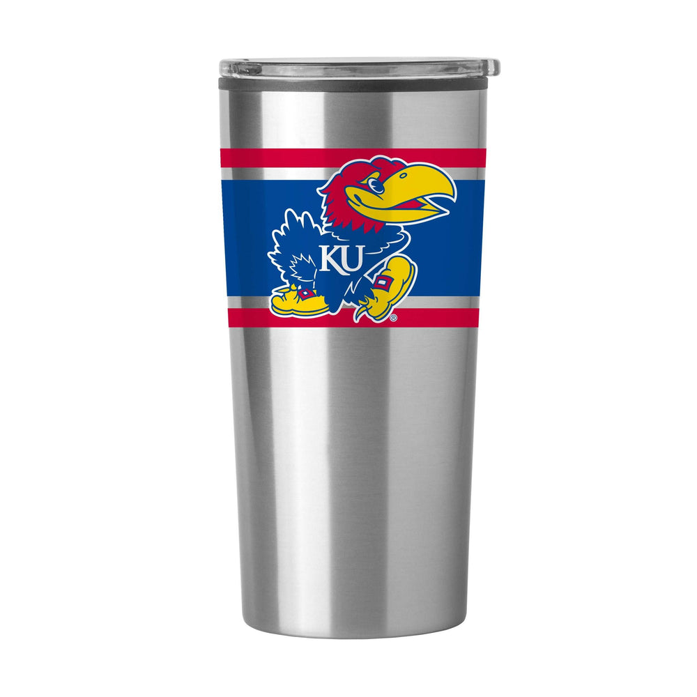 Kansas Stripe 20 oz Fusion Tumbler - Logo Brands - Flyclothing LLC