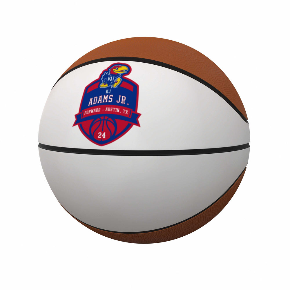 Kansas 2022-2023 Season KJ Adams Jr. Full Size Autograph Basketball - Logo Brands - Flyclothing LLC