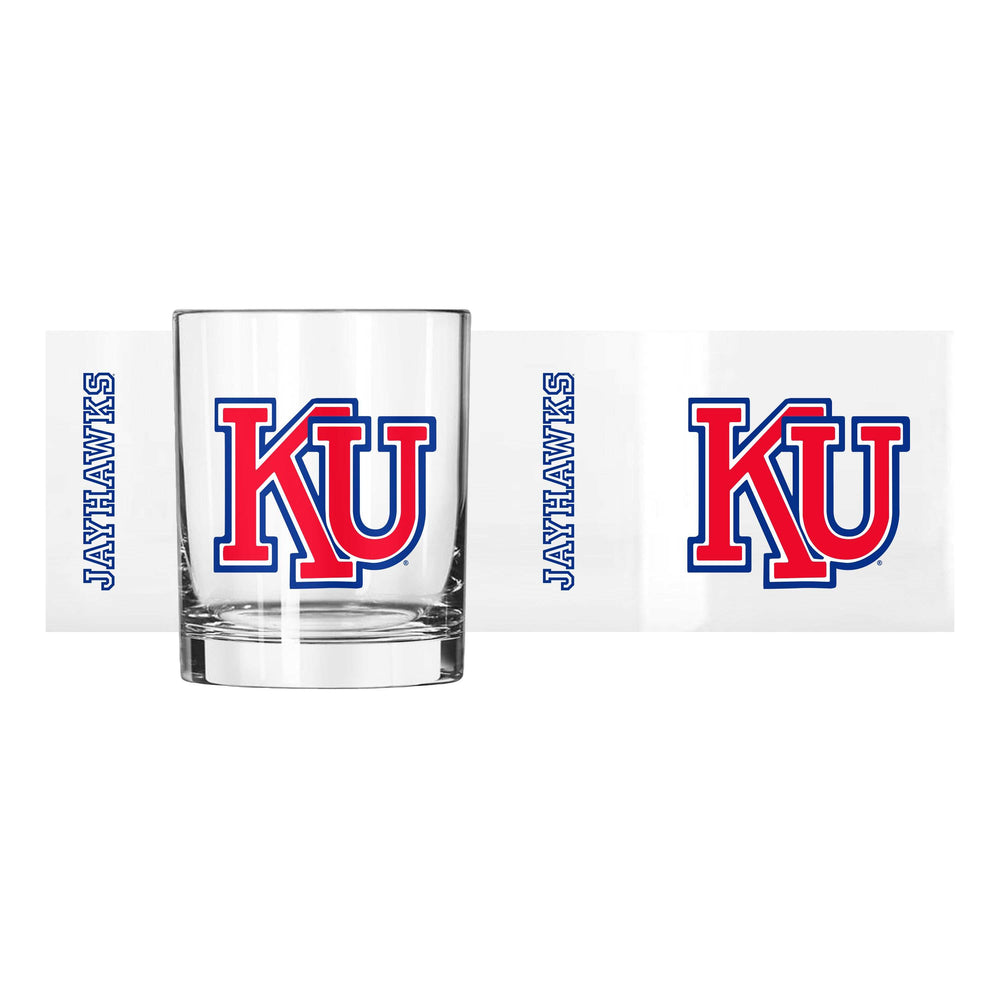 Kansas Vault 14oz Gameday Rocks Glass - Logo Brands - Flyclothing LLC