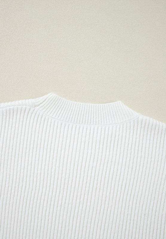 Heart Sequin Round Neck Long Sleeve Sweater - Trendsi - Flyclothing LLC