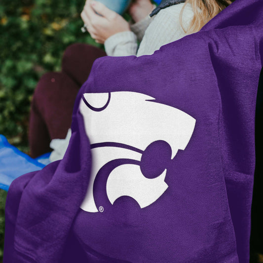 KS State Sweatshirt Blanket - Logo Brands - Flyclothing LLC