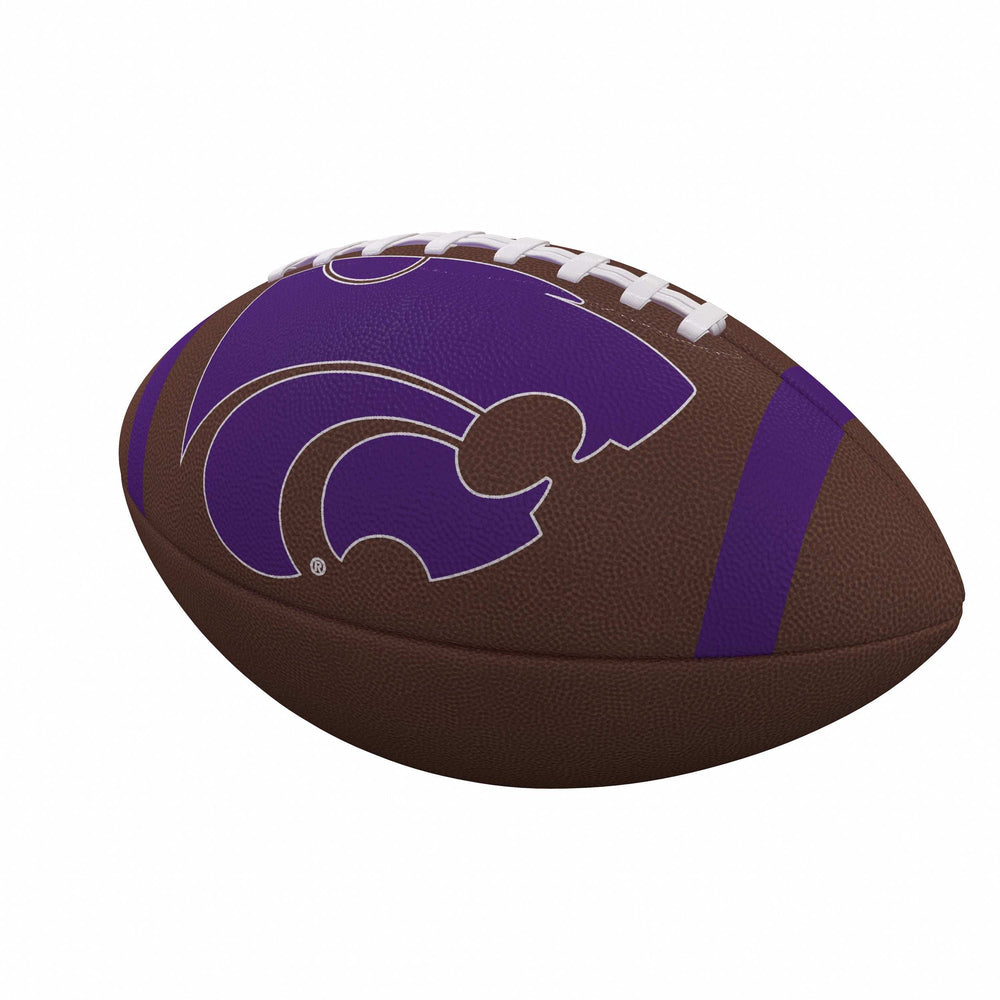 KS State Team Stripe Official-Size Composite Football - Logo Brands - Flyclothing LLC