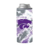 Kansas State 12oz Tie Dye Slim Can Coolie - Logo Brands - Flyclothing LLC