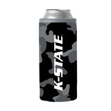 KS State Black Camo 12oz Slim Can Coolie - Logo Brands - Flyclothing LLC