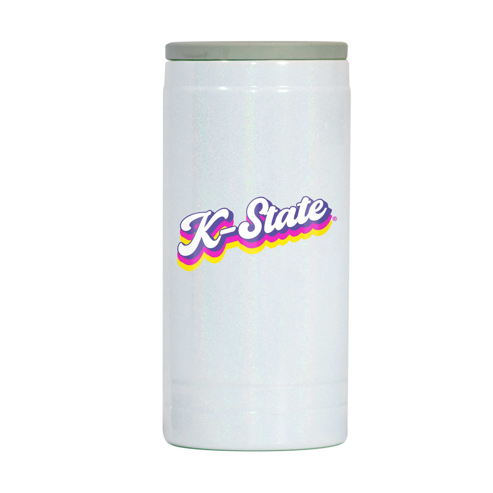 Kansas State 12oz Shadow Iridescent Slim Coolie - Logo Brands - Flyclothing LLC