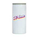 Kansas State 12oz Shadow Iridescent Slim Coolie - Logo Brands - Flyclothing LLC