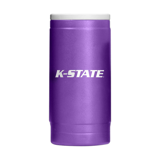 Kansas State 12oz Flipside Powdercoat SlimCan Coolie - Logo Brands - Flyclothing LLC
