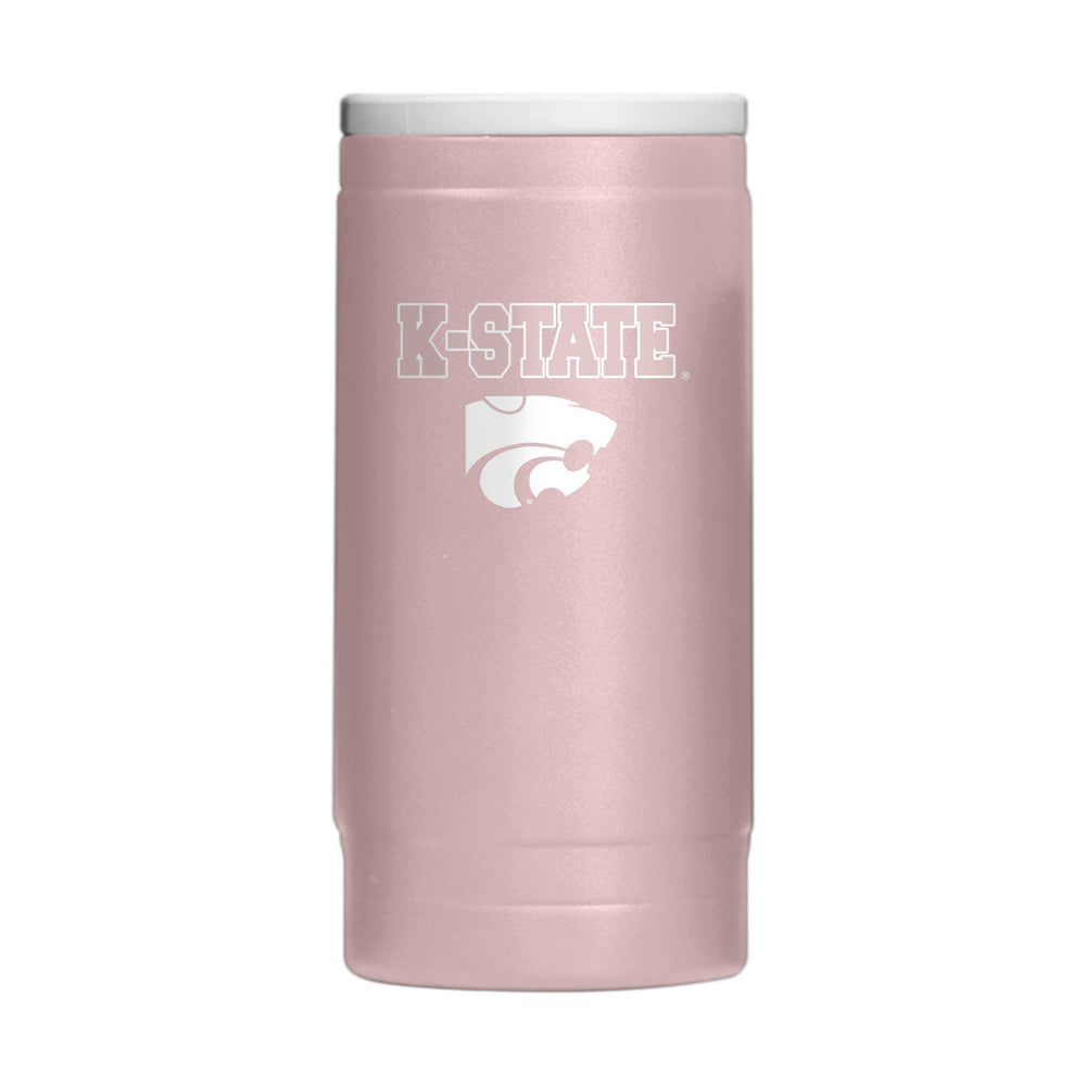 Kansas State 12oz Stencil Powdercoat SlimCan Coolie - Logo Brands - Flyclothing LLC