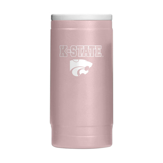 Kansas State 12oz Stencil Powdercoat SlimCan Coolie - Logo Brands - Flyclothing LLC