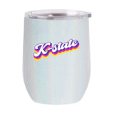 Kansas State 16oz Shadow Iridescent Curved Tumbler - Logo Brands - Flyclothing LLC
