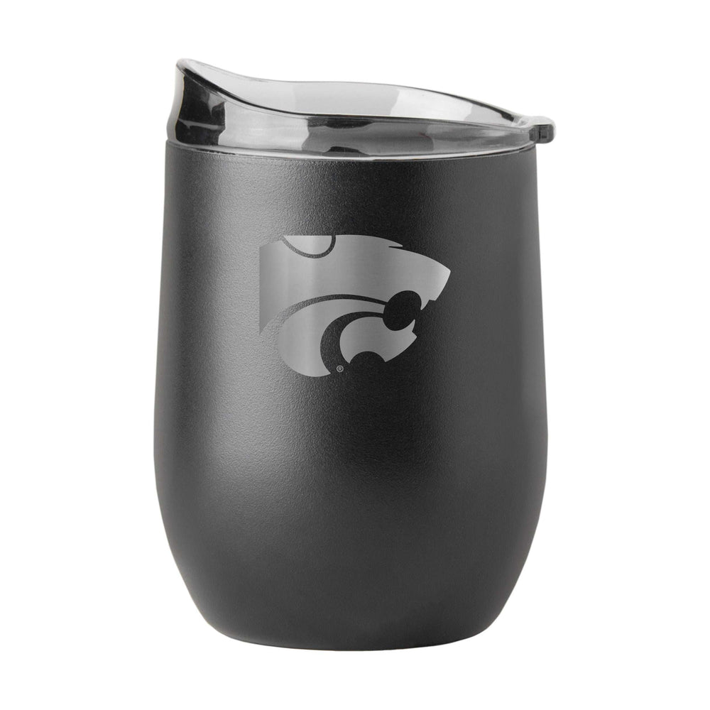 KS State GunMetal 16oz Black Powder Curved Beverage - Logo Brands - Flyclothing LLC
