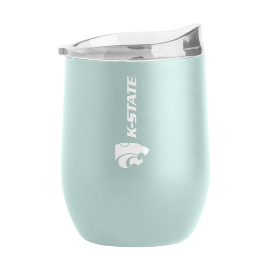 Kansas State 16oz Vertical Powder Coat Curved Bev - Logo Brands - Flyclothing LLC