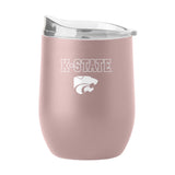 Kansas State 16oz Stencil Powder Coat Curved Bev - Logo Brands - Flyclothing LLC