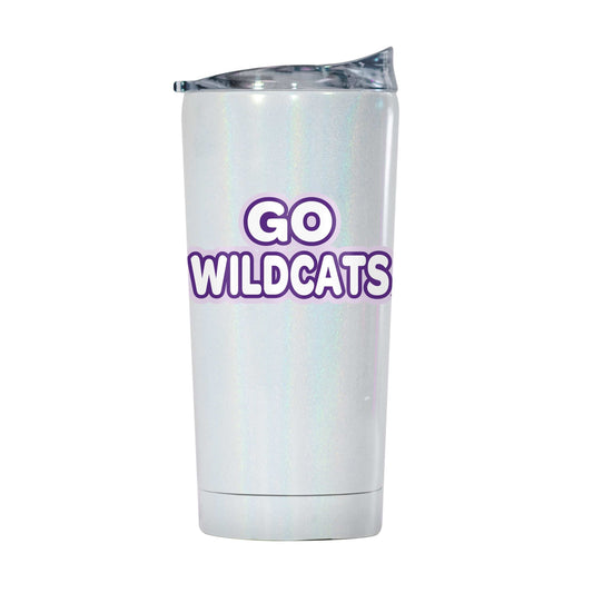 Kansas State 20oz Bubble Iridescent Tumbler - Logo Brands - Flyclothing LLC